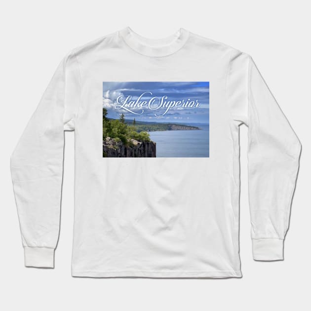 Lake Superior Long Sleeve T-Shirt by Dale Preston Design